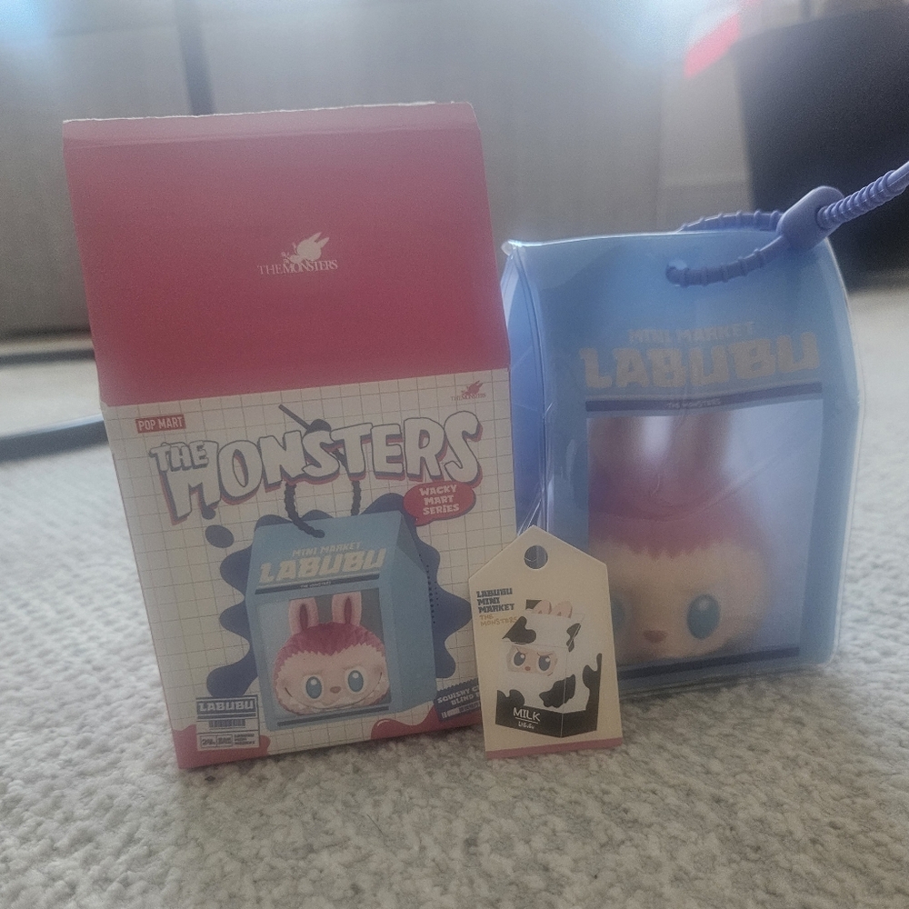 POPMART The Monsters Wacky Mart Squishy Charm Blind Box Milk CONFIRMED